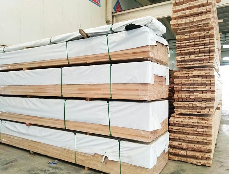 實木集成材現場圖