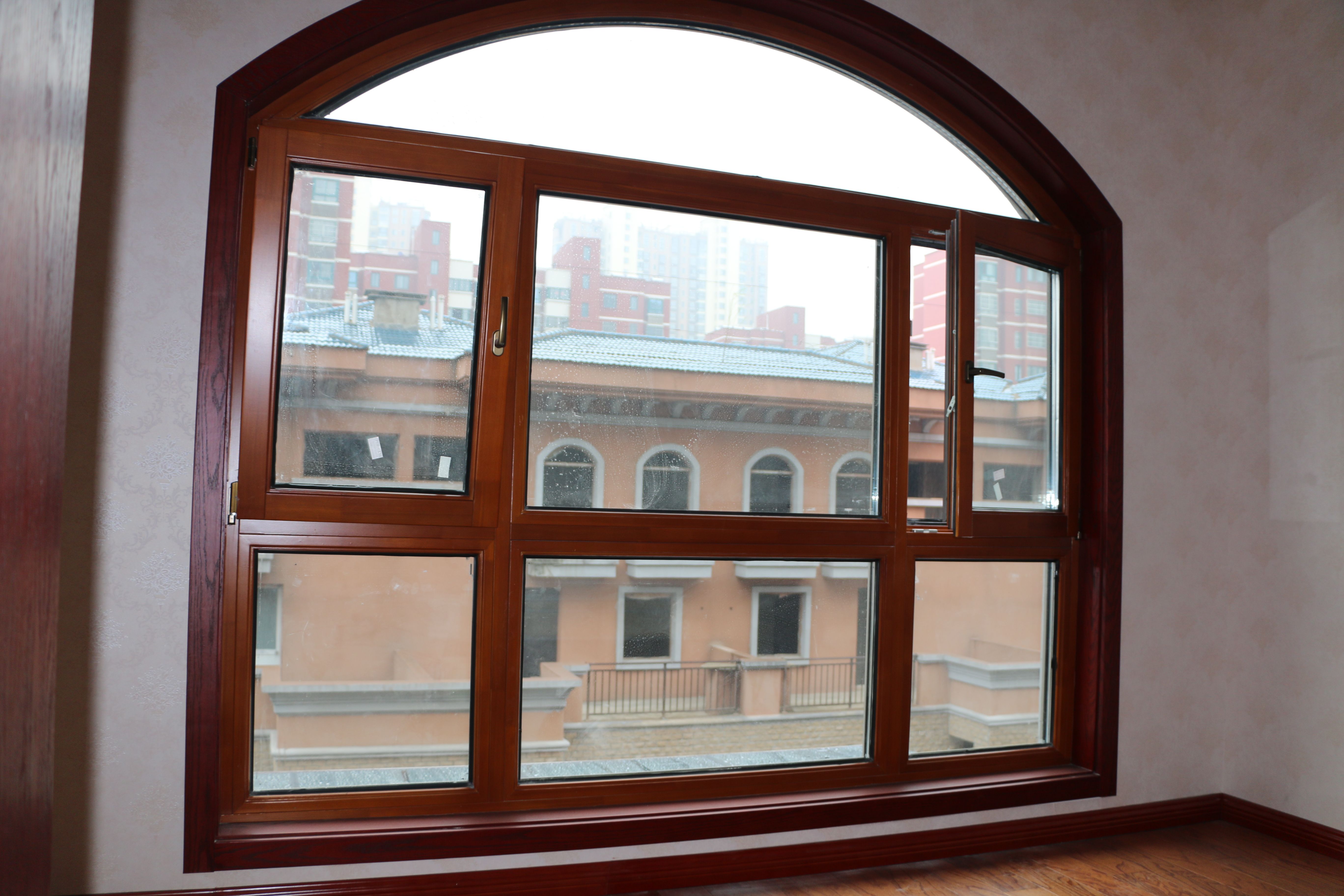 節能鋁包木門窗實拍