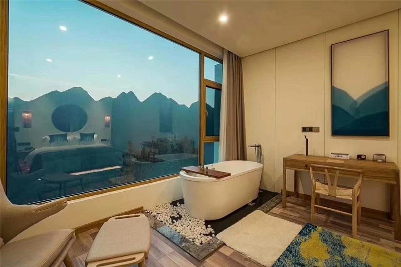 定制隔音鋁包木門窗展示