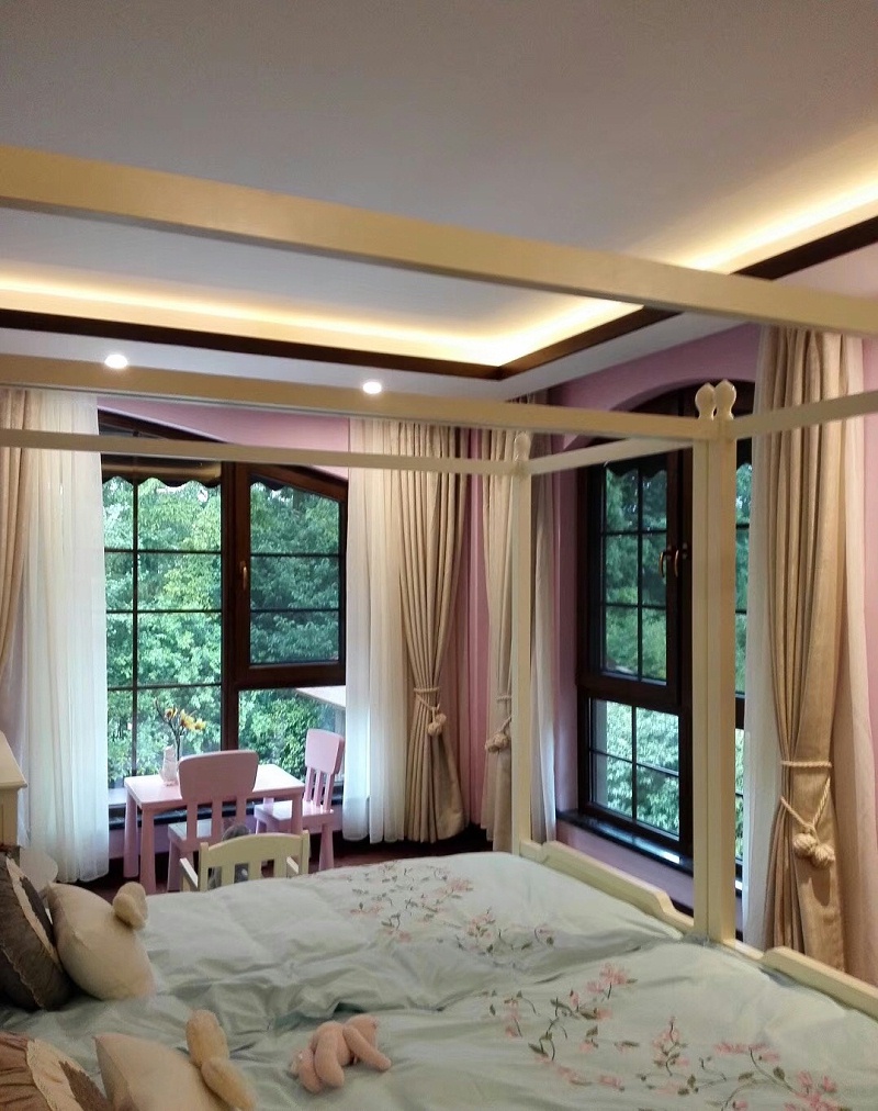 中式鋁包木門窗展示