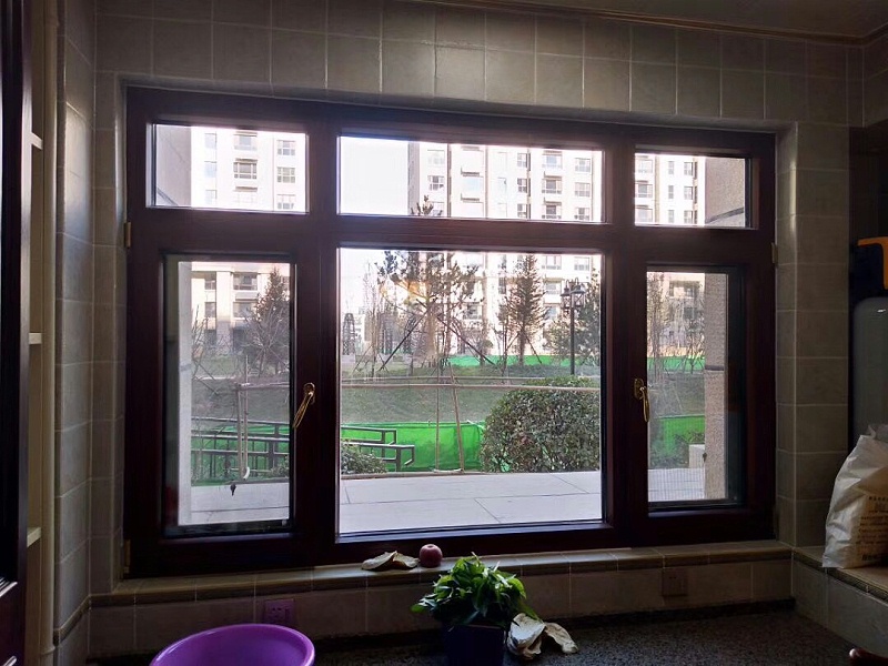 鋁包木門窗實拍